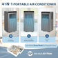 8000 BTU Portable Air Conditioners, 3-in-1 Portable AC Unit with Dehumidifier, Quiet Air Conditioner for Bedrooms and Offices up to 350 Sq.Ft, Remote Control & 24H Timer, Grey & Black