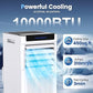 Portable Air Conditioners, 10000 BTU Portable AC up to 450 Sq.Ft, 3 in 1 AC Unit with Cool, Dehumidifier & Fan Modes, Remote Control & 24H Timer, AC Unit for Bedrooms, Living Rooms & Apartments
