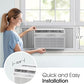 LG 5,000 BTU Window Air Conditioner, Cools 150 Sq.Ft. (10' x 15' Room Size), Quiet Operation, Electronic Control AC Unit with Remote, 2 Cooling & Fan Speeds, 2-Way Air Deflection, Auto Restart, 115V