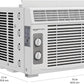 Basics 5000-BTU Small Window Air Conditioner, Up to 150 Sqf, Window AC Units with Cool and Fan Functions, Washable Filter, Adjustable Window Kit, Intuitive Mechanical Controls, White