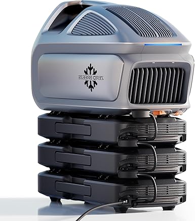 Mark 3 Portable Air Conditioner,Camping Air Conditioners of Cooling and Heating with Three AC Battery, Portable Air Conditioners for Car,Outdoor,Rvs,Camping,Small Rooms,Fishing or Pet Use