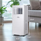 BLACK+DECKER Portable Air Conditioner, 8,500 BTU (5,100 BTU SACC) for Rooms Up To 350 Sq. Ft., Portable AC with Full Function Remote Control & Window Kit, BPACT05SM, White