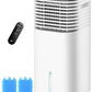 Windowless Air Conditioner, Swamp Cooler with 4 Modes & 3 Speeds, 15H Timer for Smart Auto-off, 2-Gal Tank for 20H Cooling, Remote, 120° Oscillating Portable Air Conditioners No Hose Needed