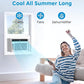 Midea MAW05R1JWT-B Electronic 5K 5,000 BTU, 3-in-1 Fan/Dehumidifier Window AC Unit, Easycool Air Conditioner with Remote Control, Cools up to 150 Sq. Ft, Fits Bedroom, Study, Office, White