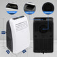 SereneLife 3-in-1 Portable Air Conditioner with Built-in Dehumidifier Function,Fan Mode, Remote Control, Complete Window Mount Exhaust Kit